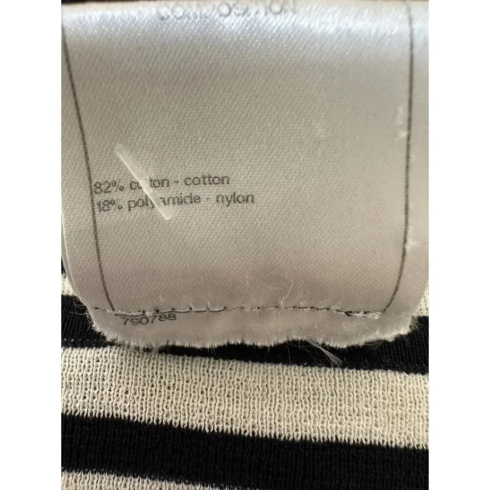 CHANEL Vintage Striped Knit Top - FR 38